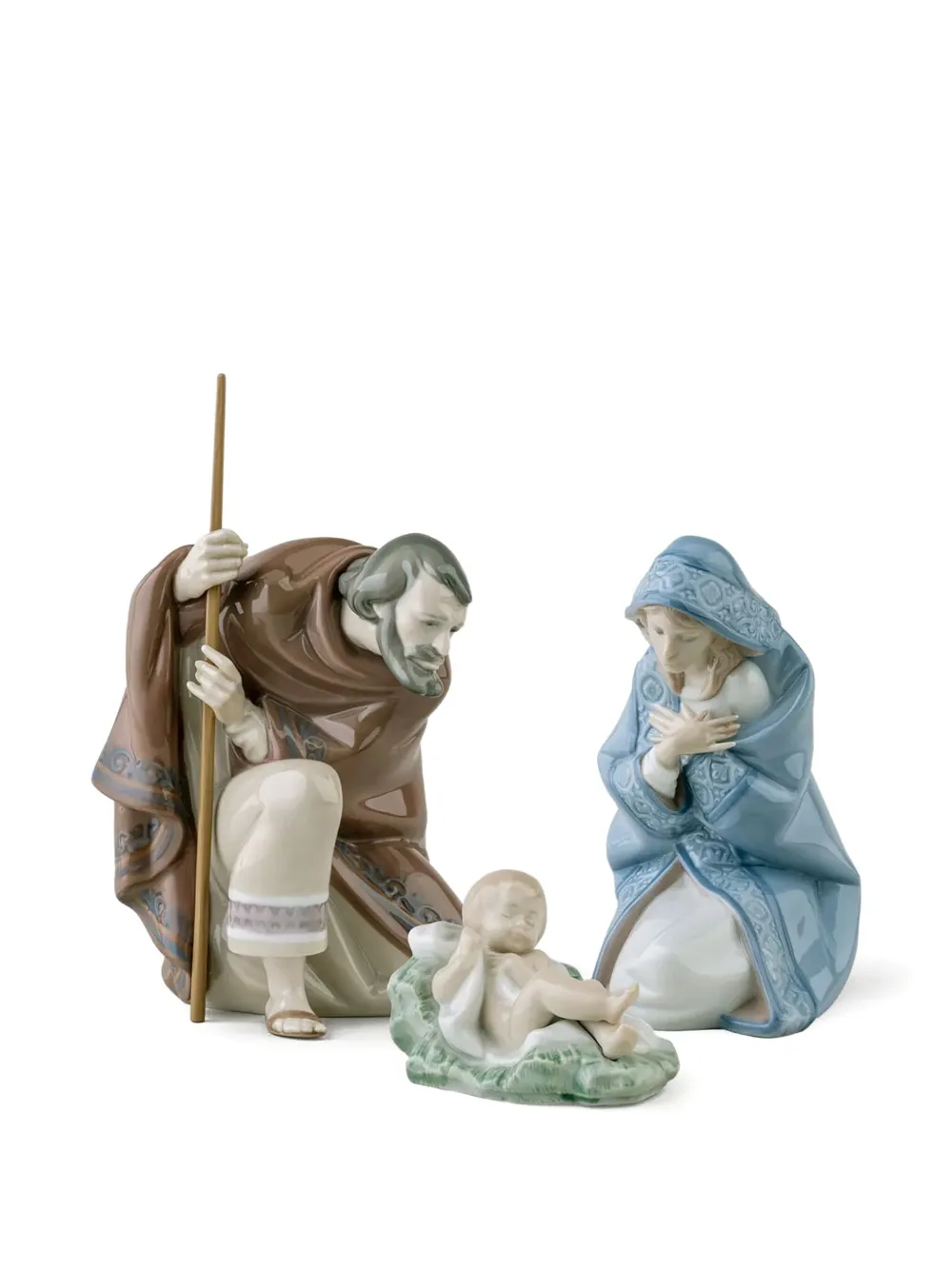 Lladrò Mary Nativity Sculpture In Animal Print