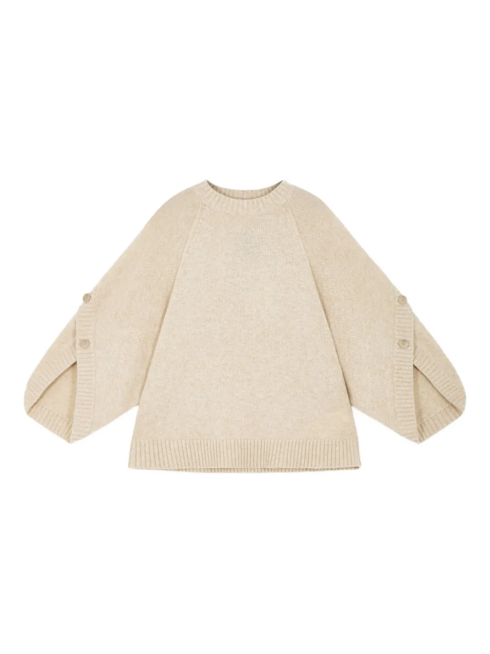 Max Mara button-detail sweater - ニュートラル Max Mara button-detail sweater - ニュートラル