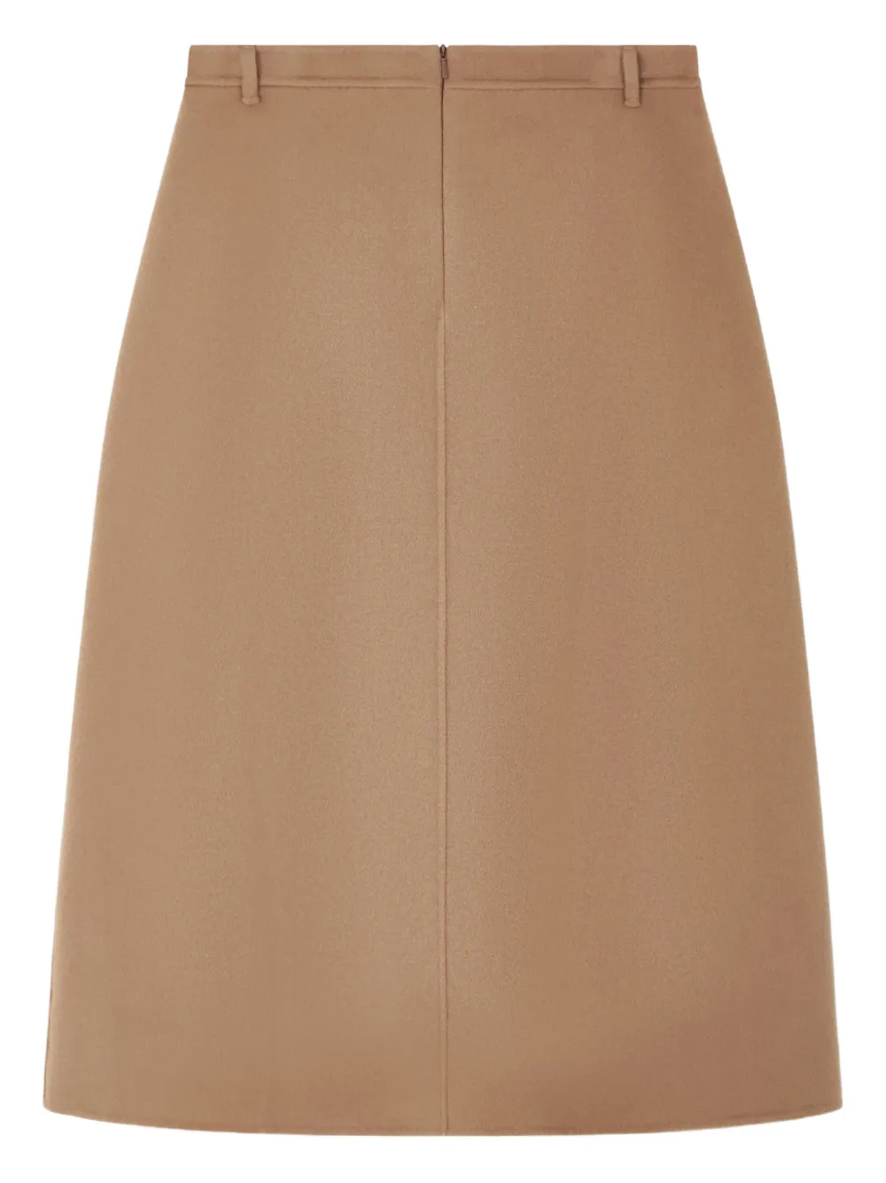 'S Max Mara Midi-kokerrok van scheerwol - Bruin