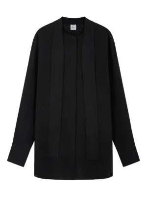 Jil Sander ロングスリーブ シルクシャツ | ブラック | FARFETCH JP