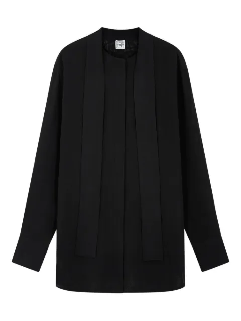 TOTEME lavallière long-sleeve shirt