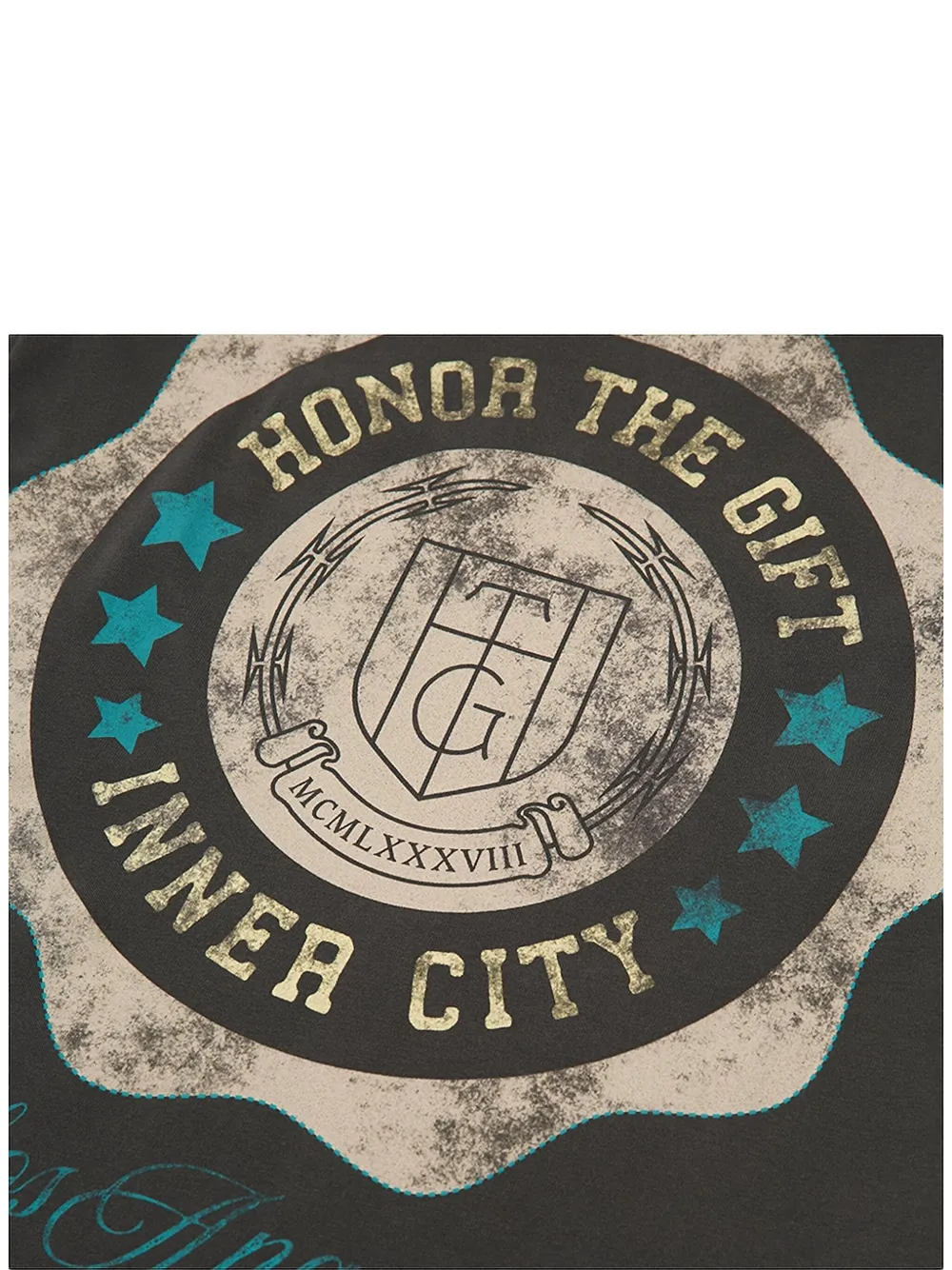 Honor The Gift Seal crew-neck T-shirt - Zwart