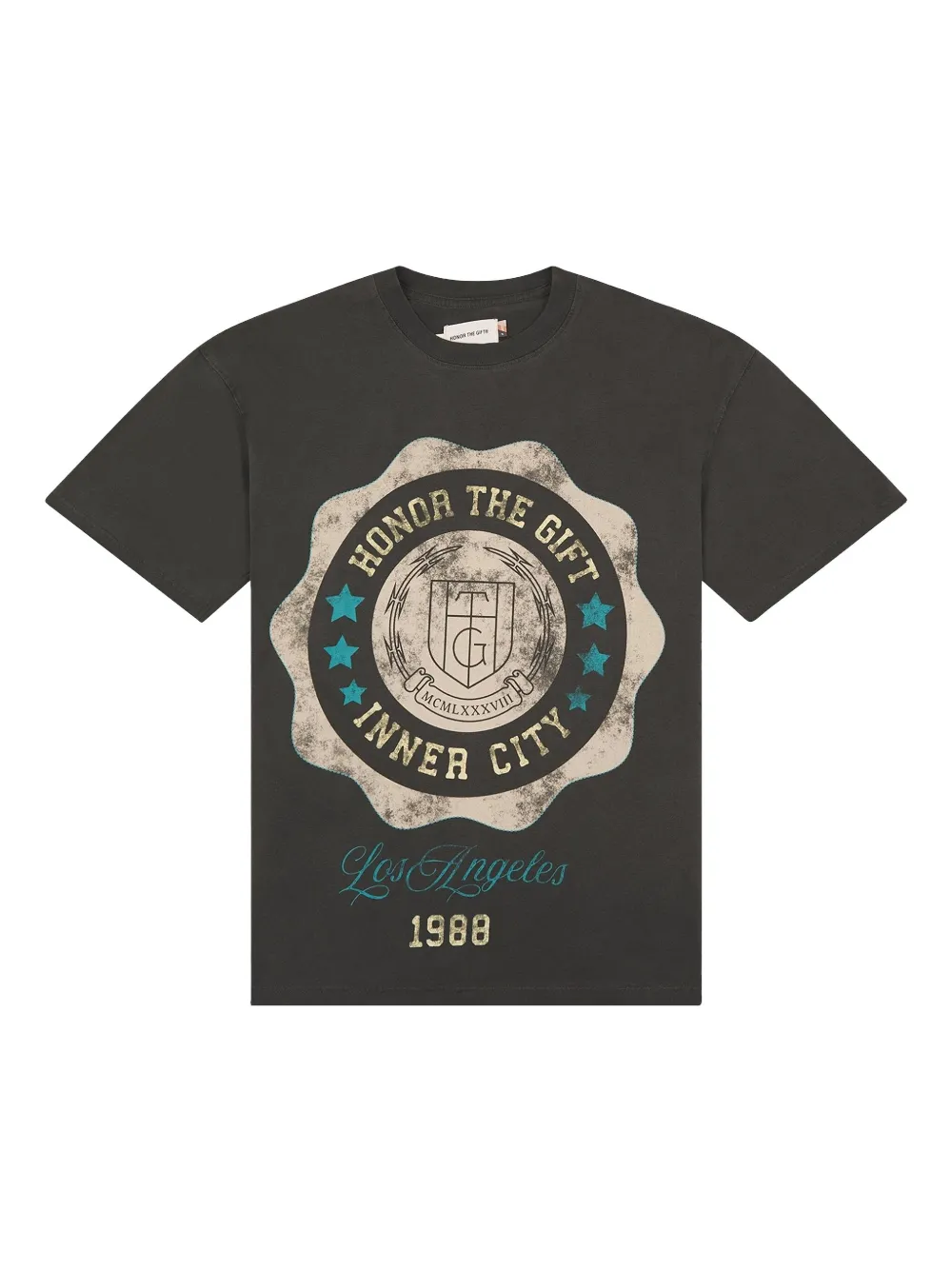 Honor The Gift Seal crew-neck T-shirt | Black | Image 1