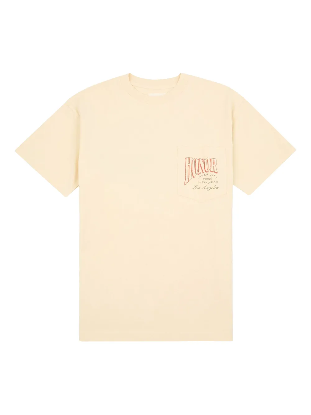 Honor The Gift Cigar Label pocket-detail T-shirt | Neutrals | Image 1