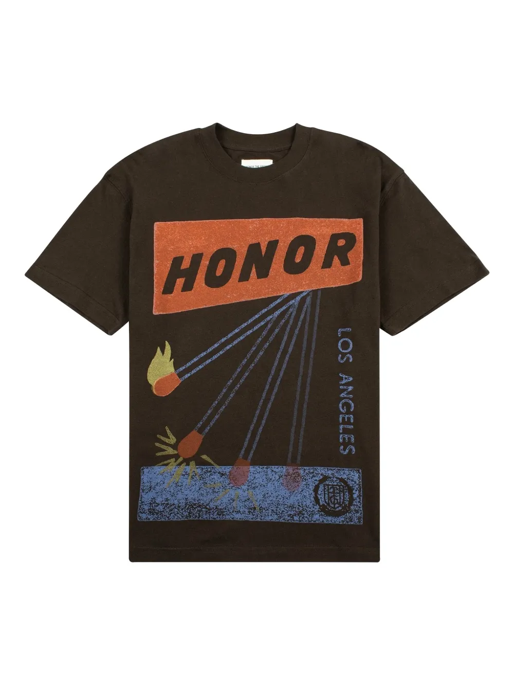 Honor The Gift Match Box T-shirt | Black | Image 1