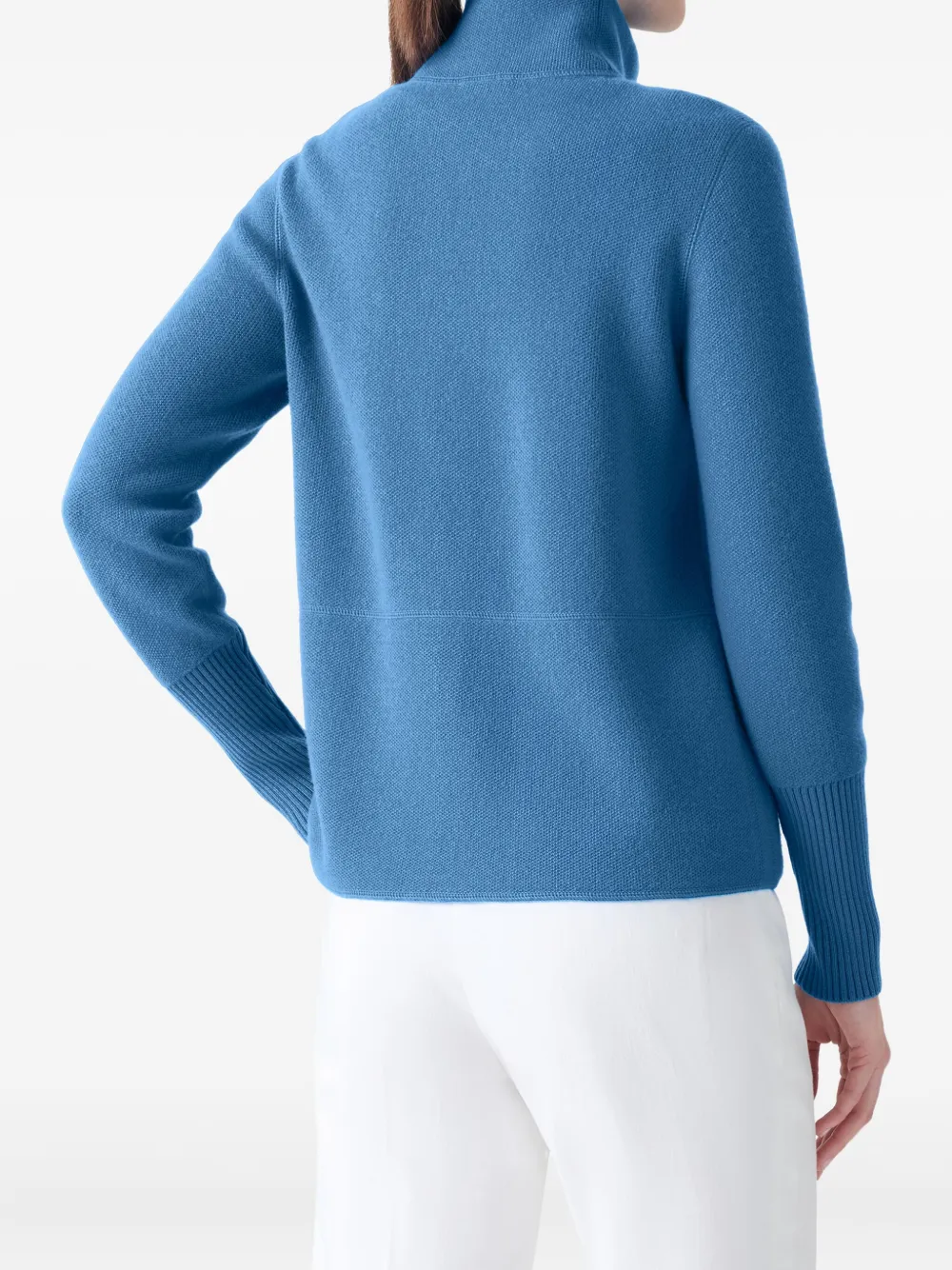 Akris Zip-fastening Cardigan In Blue