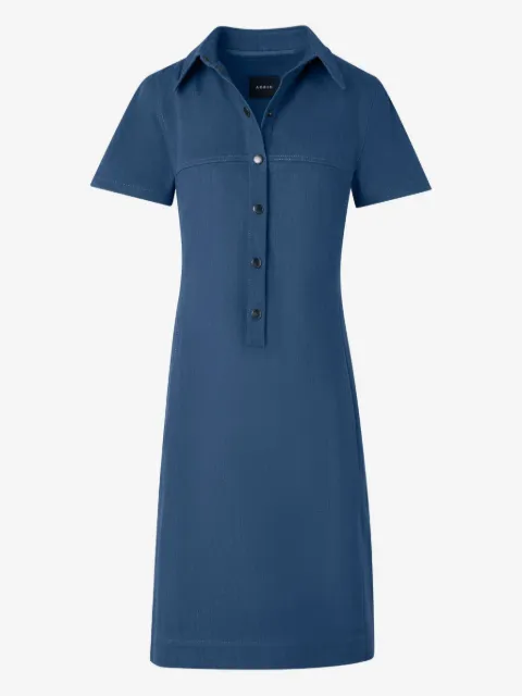 Akris buttoned collared mini dress