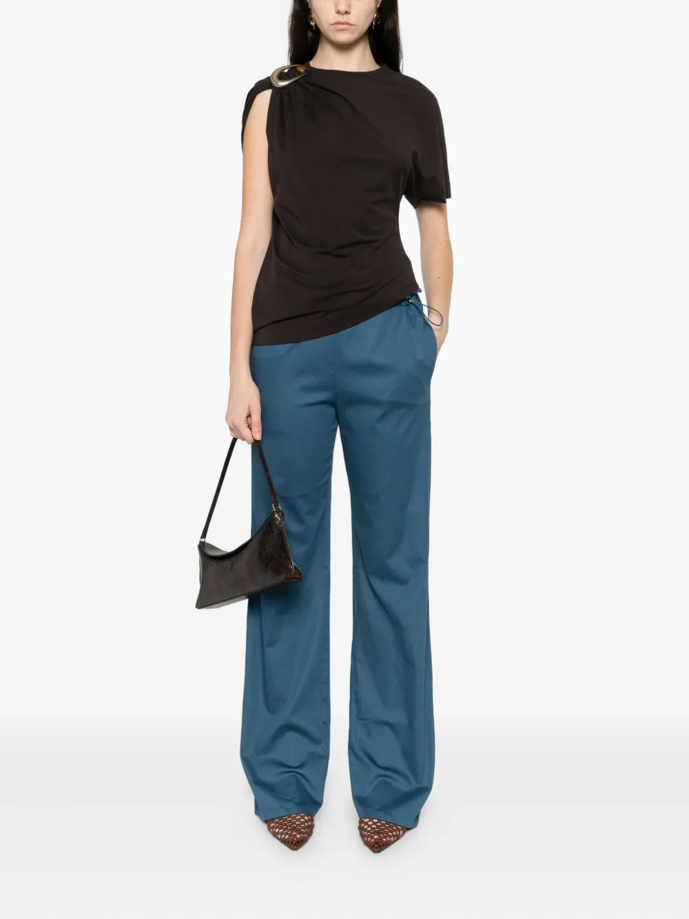 Occleus Harvey Straight-leg Trousers In Blue
