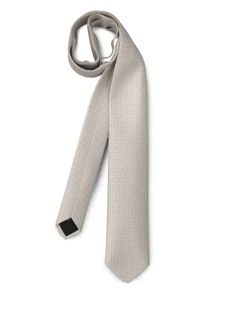 BOSS Gravata de seda com padronagem jacquard