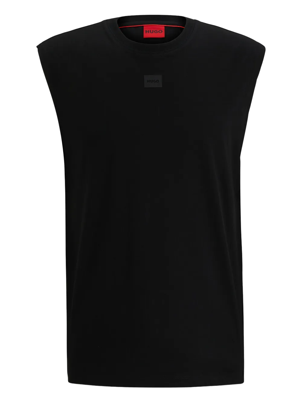 HUGO Colete com patch de logo | Preto | Image 1