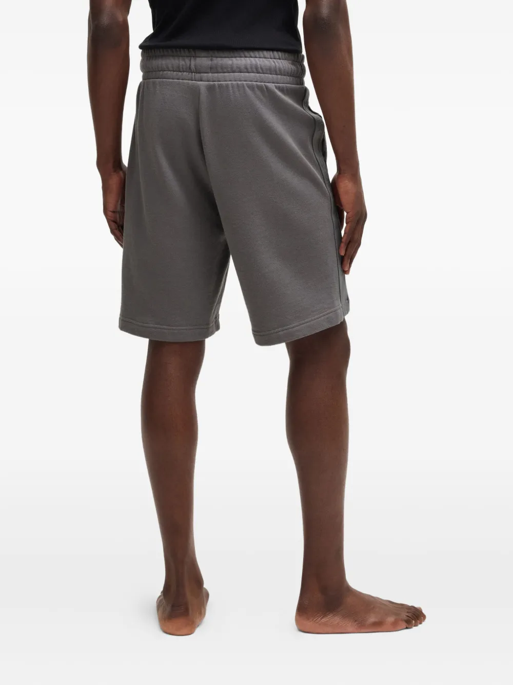 HUGO Shorts met geborduurd logo Grijs