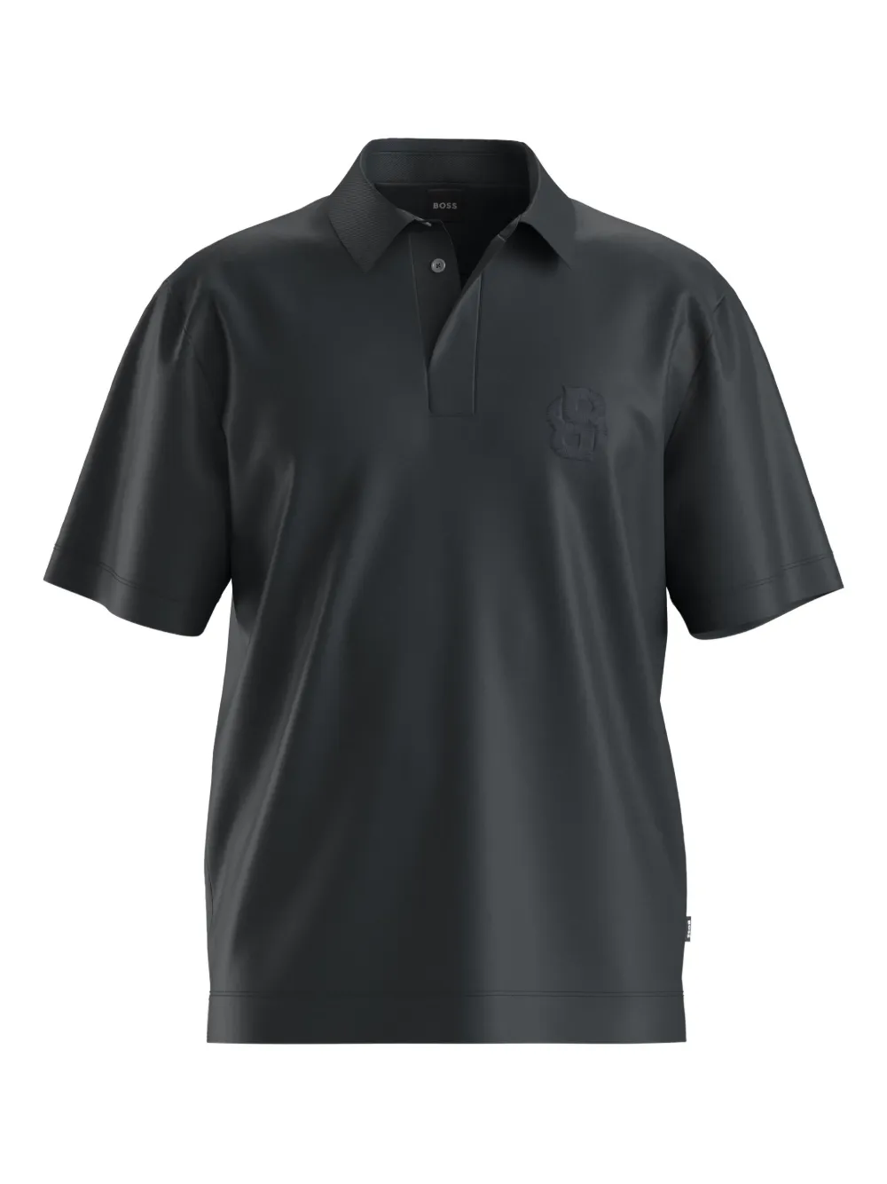 BOSS Polo con logo - Nero