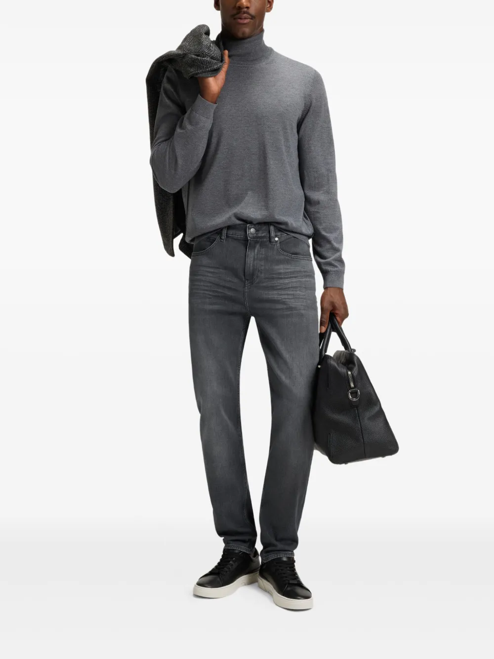 BOSS Jeans met vijf zakken - Grijs