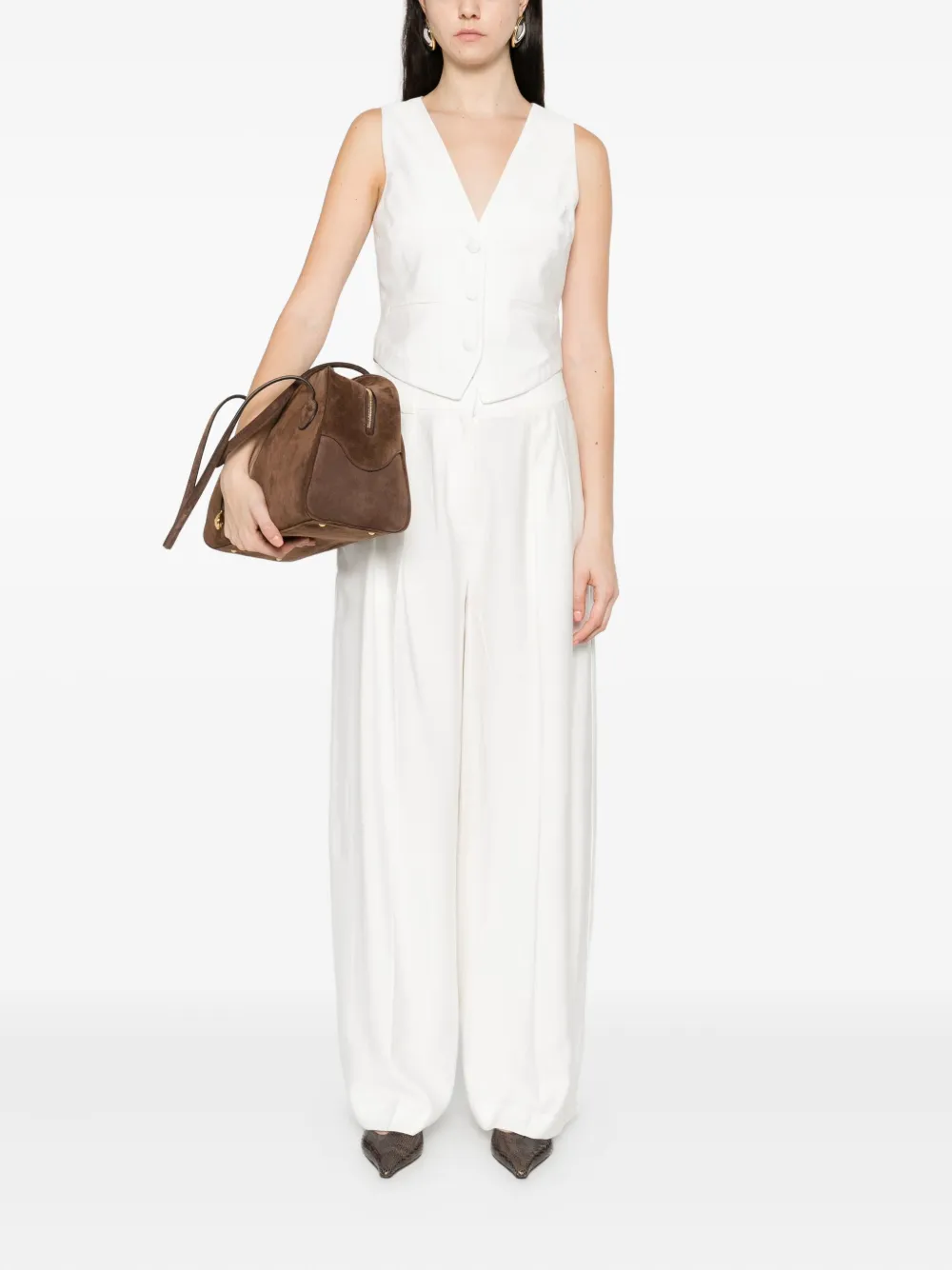 Occleus Adeline Vest In White