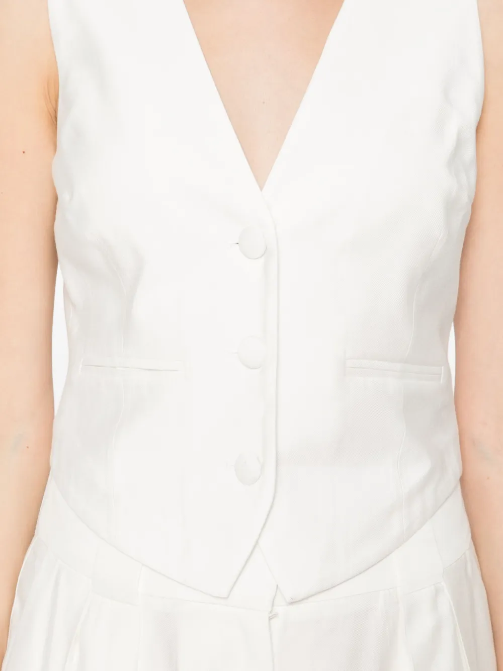 Occleus Adeline Vest In White