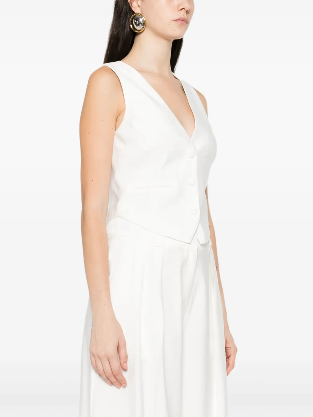 Occleus Adeline Vest In White