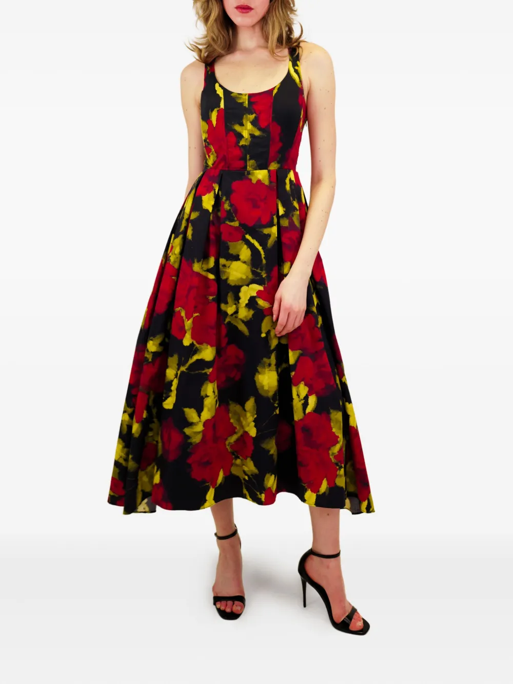 AZEEZA Aishani floral-print poplin midi dress | Day Dresses | Image 2