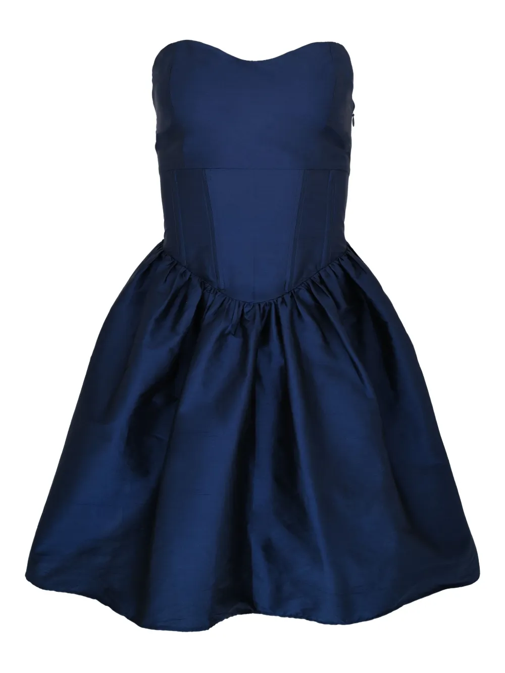 AZEEZA Naina strapless lace-up mini dress | Blue | Image 1