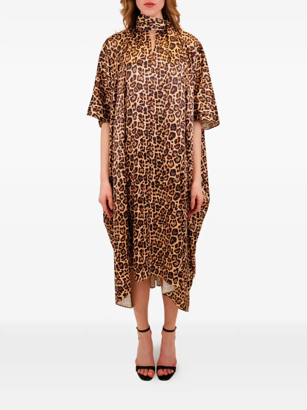 AZEEZA Raini midi dress - Marrone