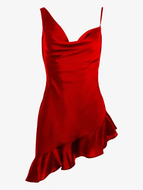 AZEEZA Daphne ruffled mini dress
