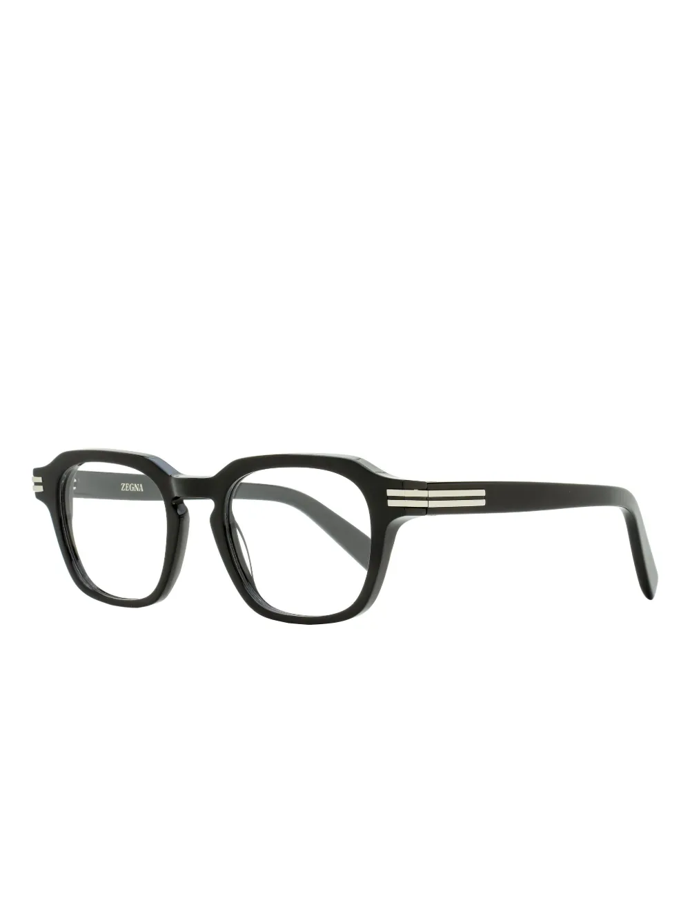 Zegna keyhole-bridge rectangular glasses | Image 2