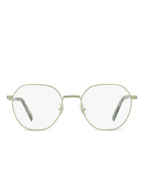 Zegna geometric single-bridge glasses