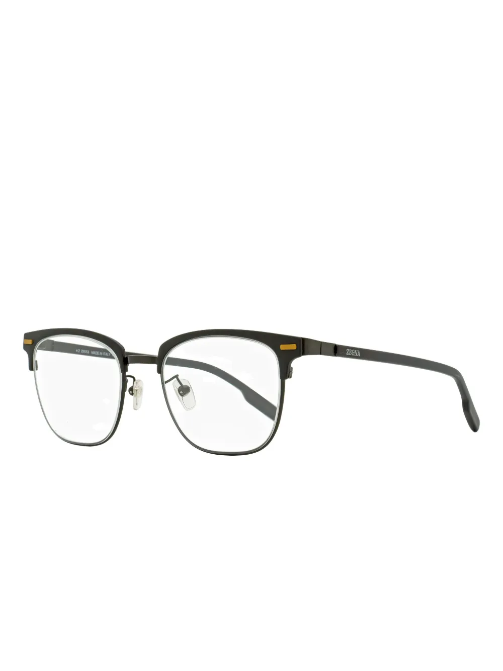 Zegna Square-frame Glasses In Black