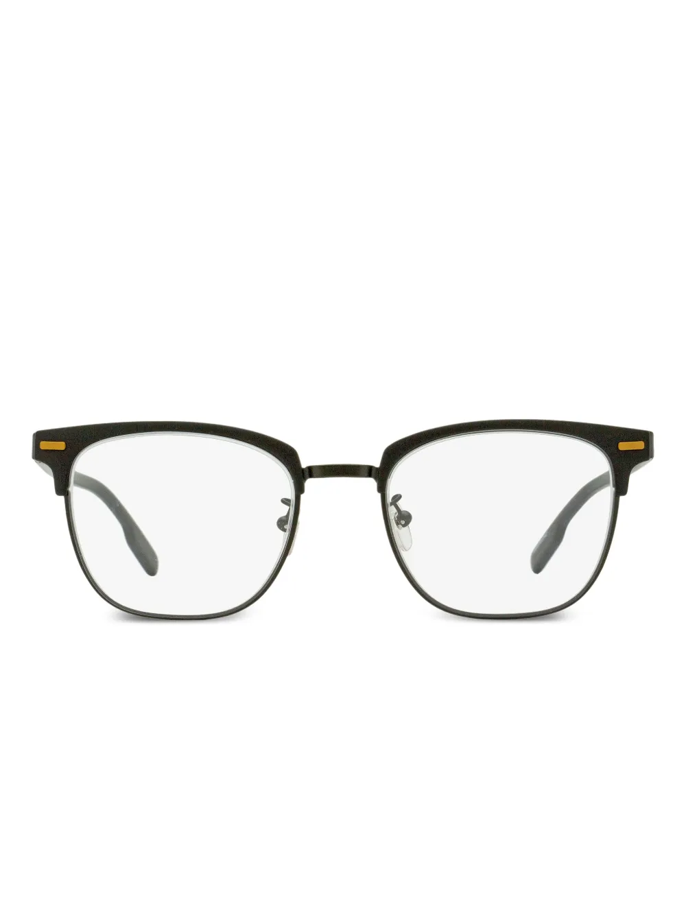 Zegna Square-frame Glasses In Black