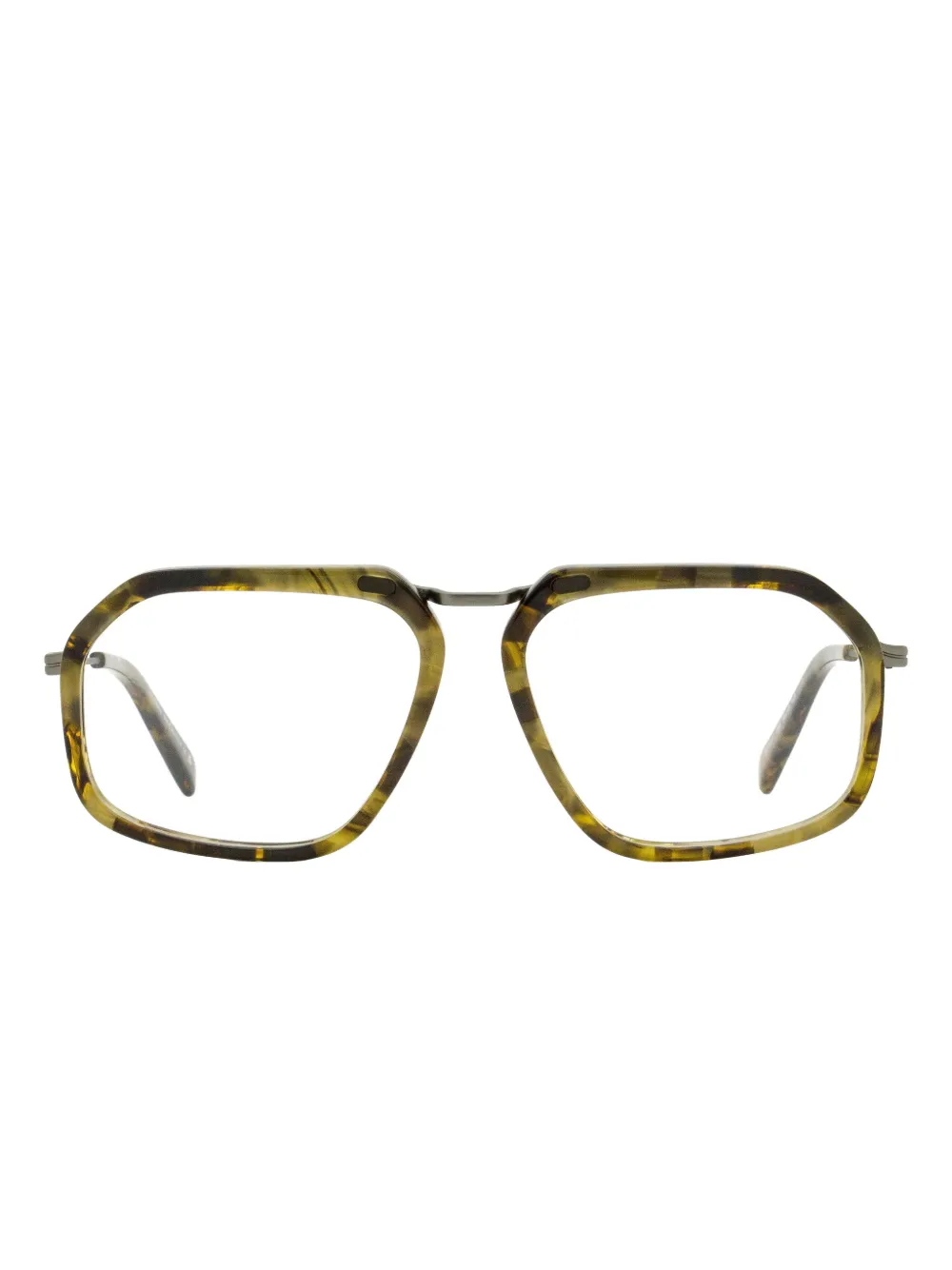 Zegna lentes con armazón rectangular | verde | Image 1