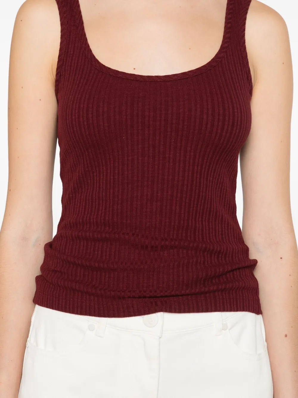 Occleus Elsie Tank Top In Burgundy