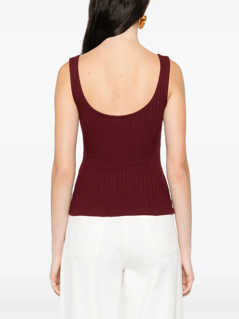 Occleus Elsie Tank Top In Burgundy