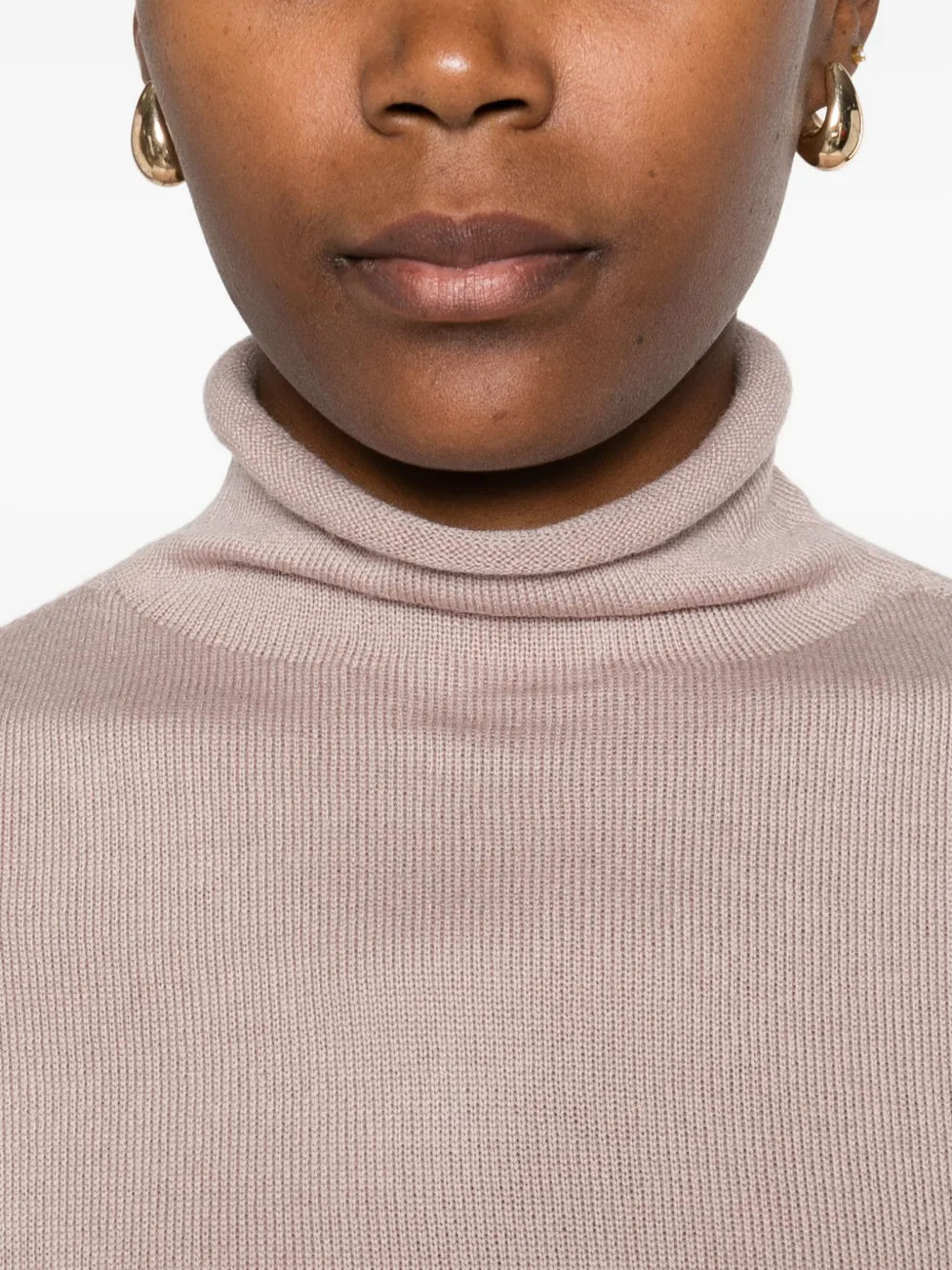 Gran Sasso Roll-neck Sweater In Pink
