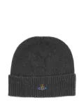 Vivienne Westwood ribbed beanie - Grey