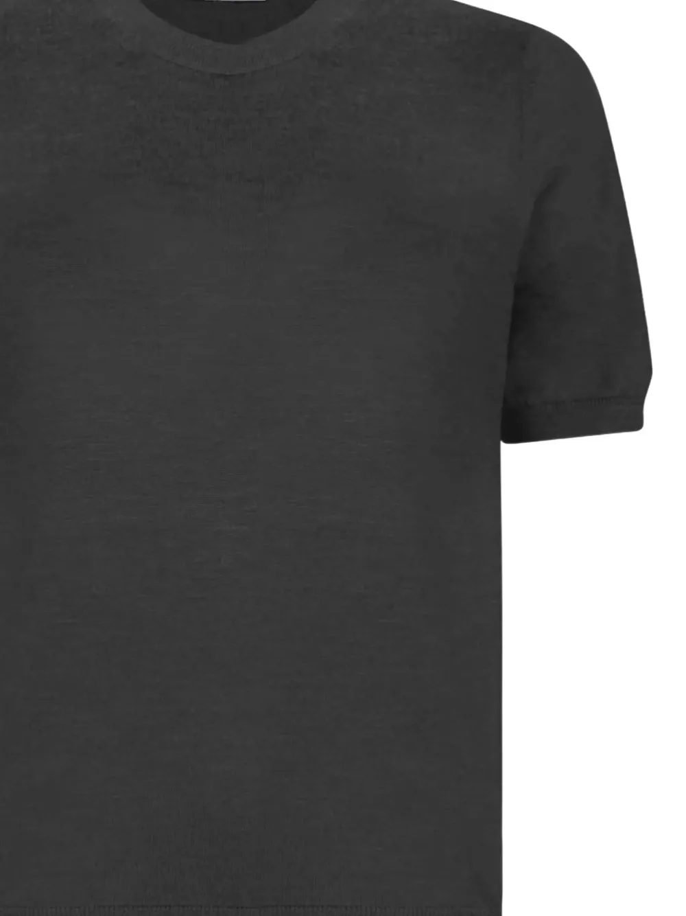 Gran Sasso Short-sleeve Sweater In Black