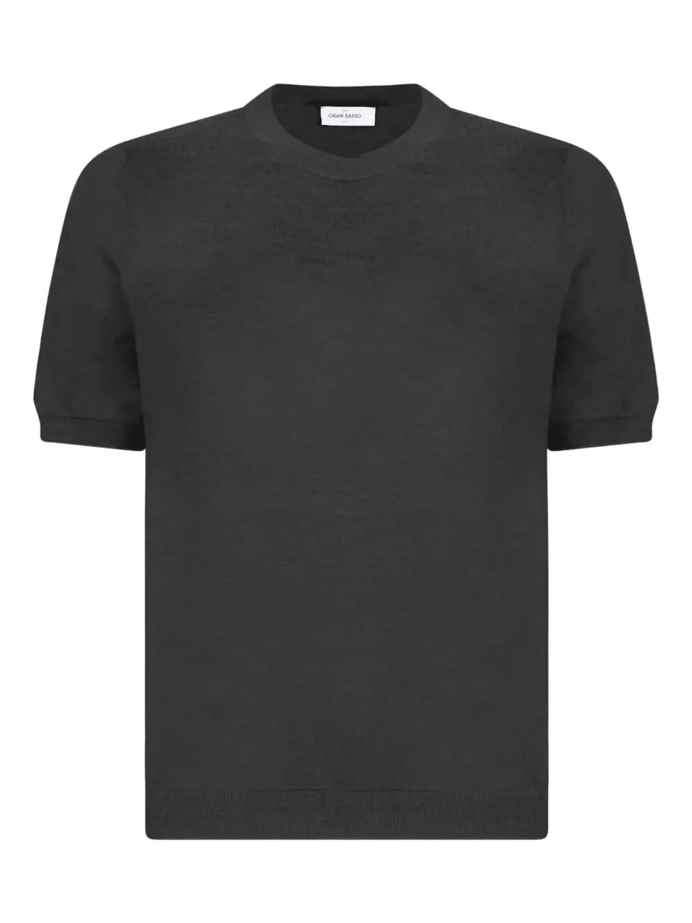 Gran Sasso Short-sleeve Sweater In Black