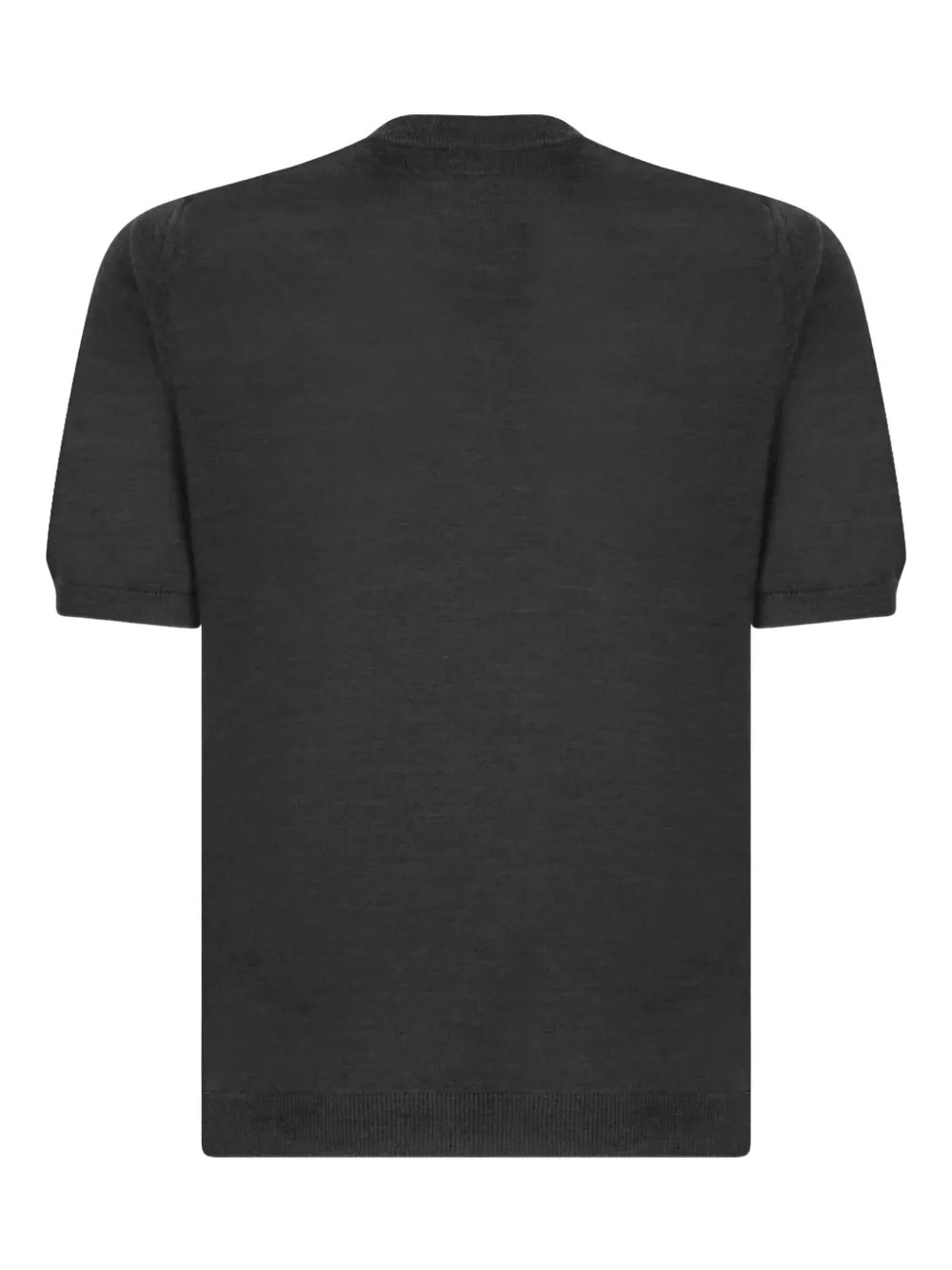 Gran Sasso Short-sleeve Sweater In Black