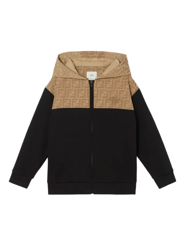 FENDI KIDS　ジップアップトレーナー　12+ Fendi Kids zip-up Hoodie | Black | FARFETCH ID