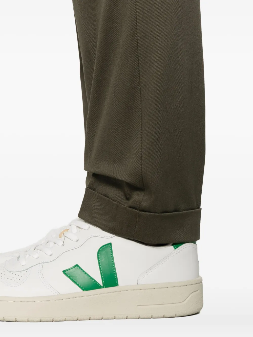 Briglia 1949 Geplooide broek met cuffs Groen