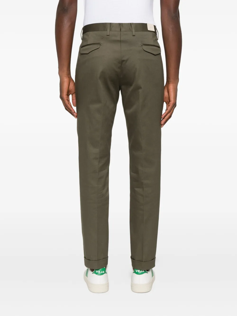 Briglia 1949 Geplooide broek met cuffs Groen