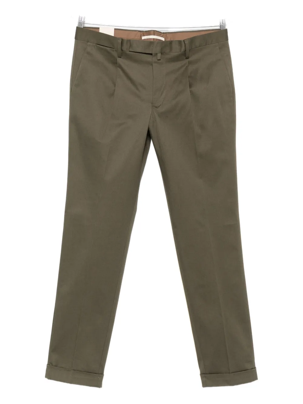 Briglia 1949 pleated cuffed trousers | Green | Image 1