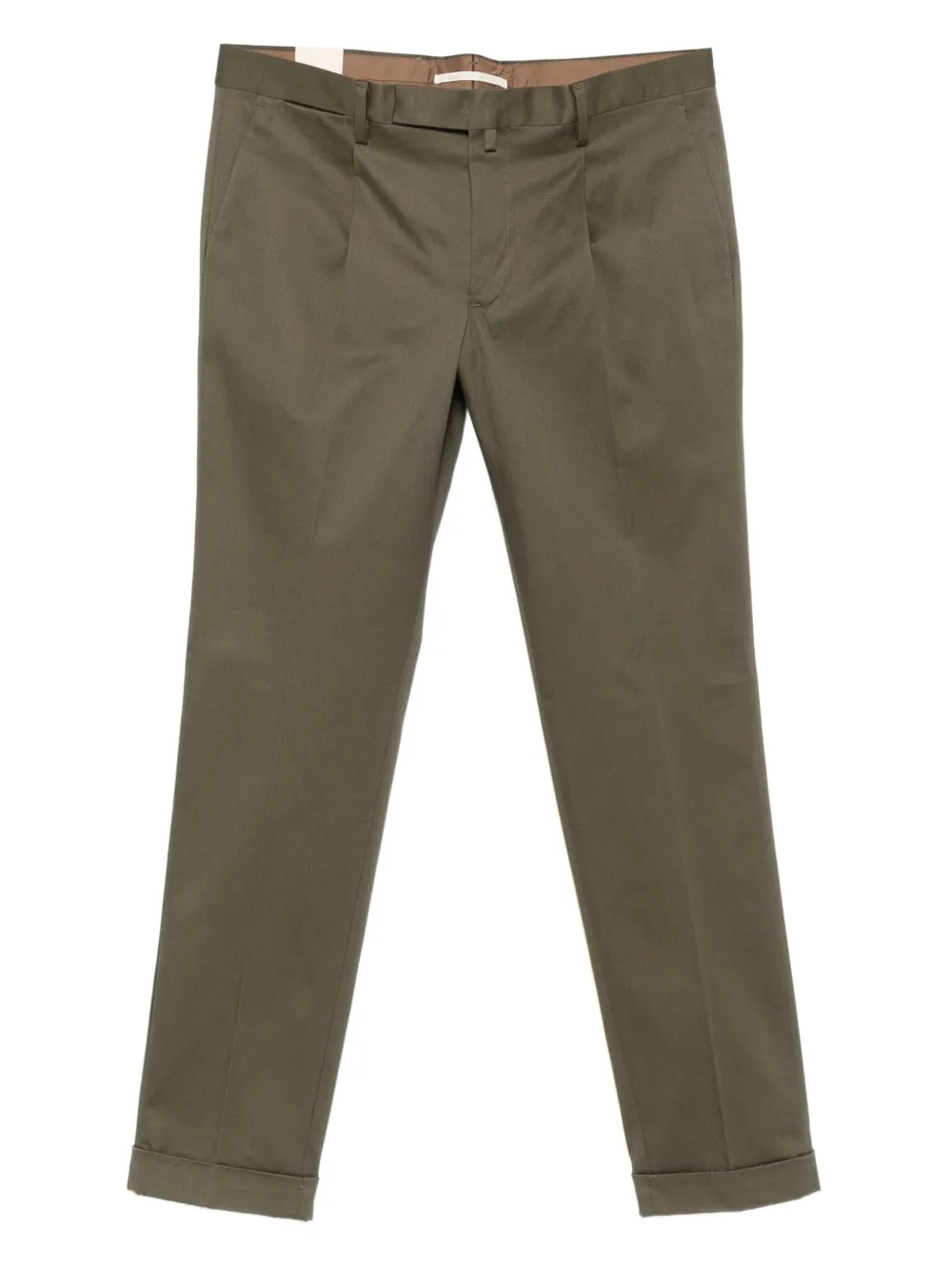 Briglia 1949 pleated cuffed trousers | Green | Image 1