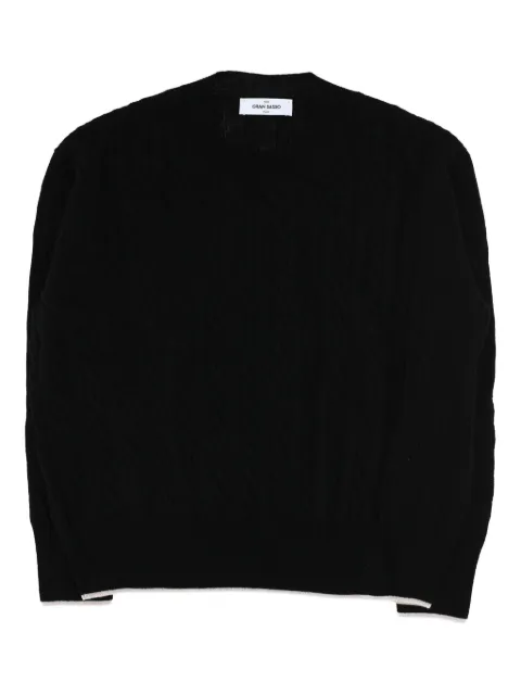 Gran Sasso cable-knit wool-blend sweater