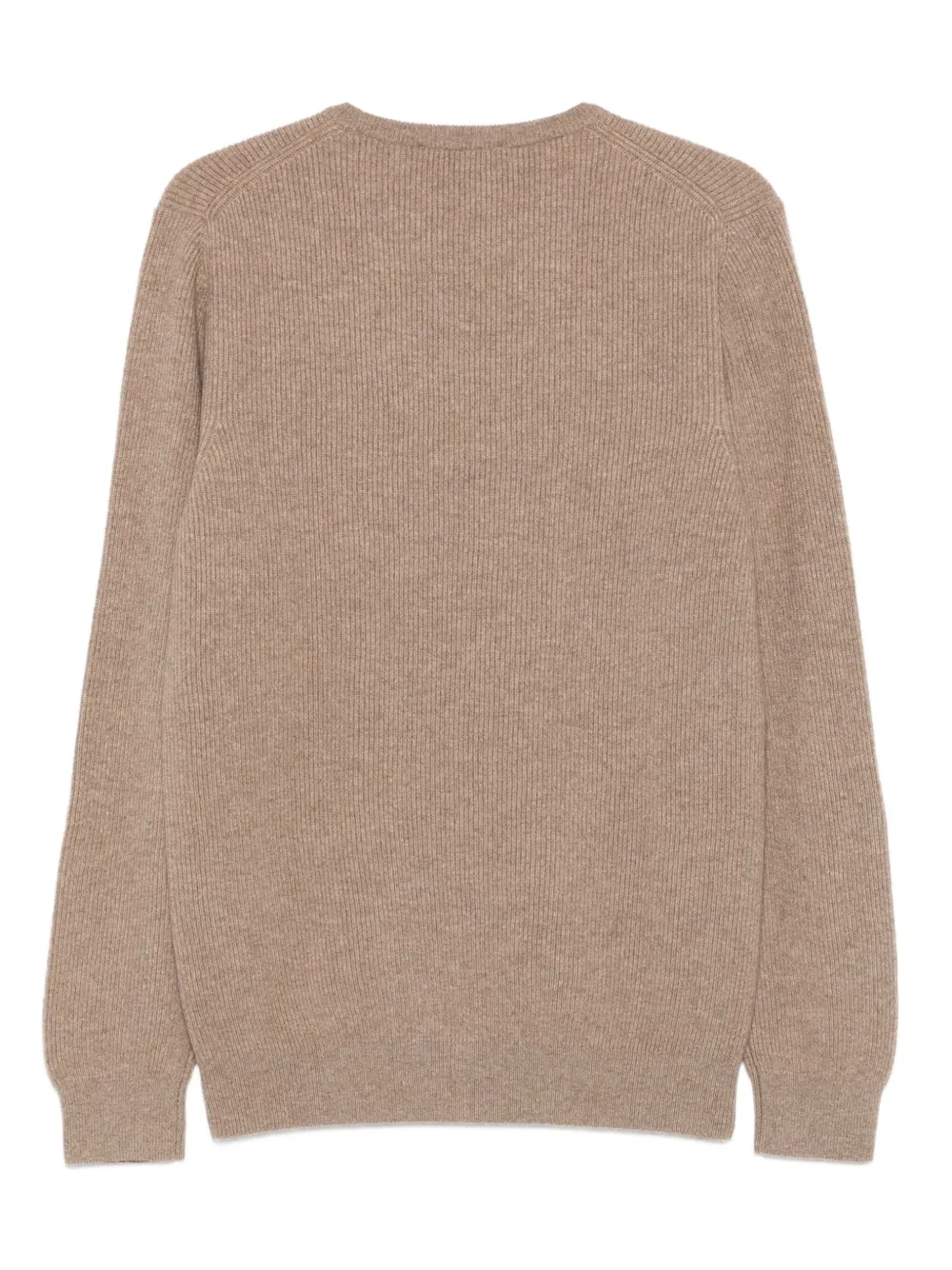Della Ciana Geribbelde sweater - Bruin