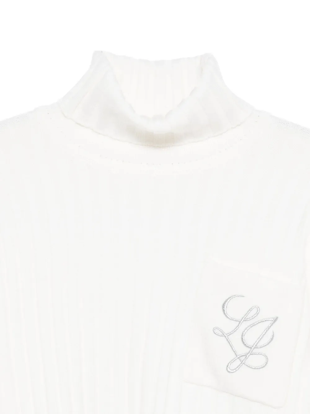 LIU JO Geribbelde coltrui Wit