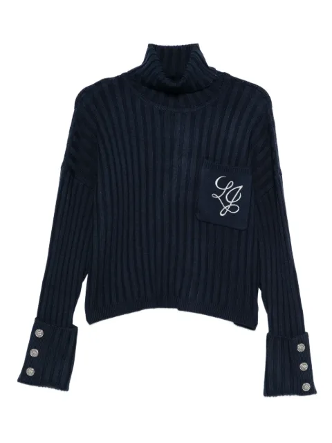 LIU JO ribbed turtleneck sweater 