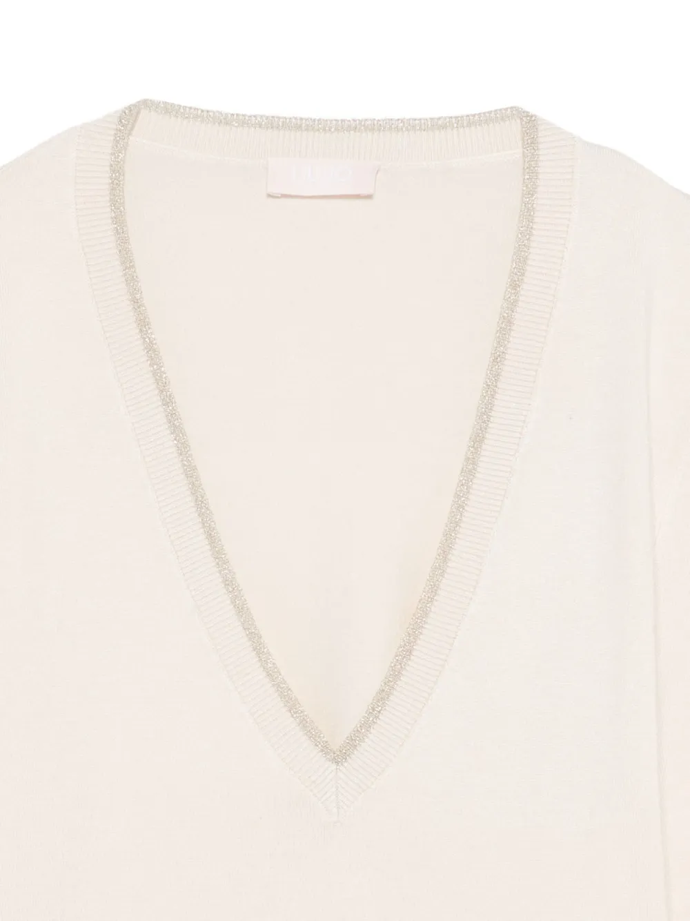 LIU JO Trui met V-hals Beige