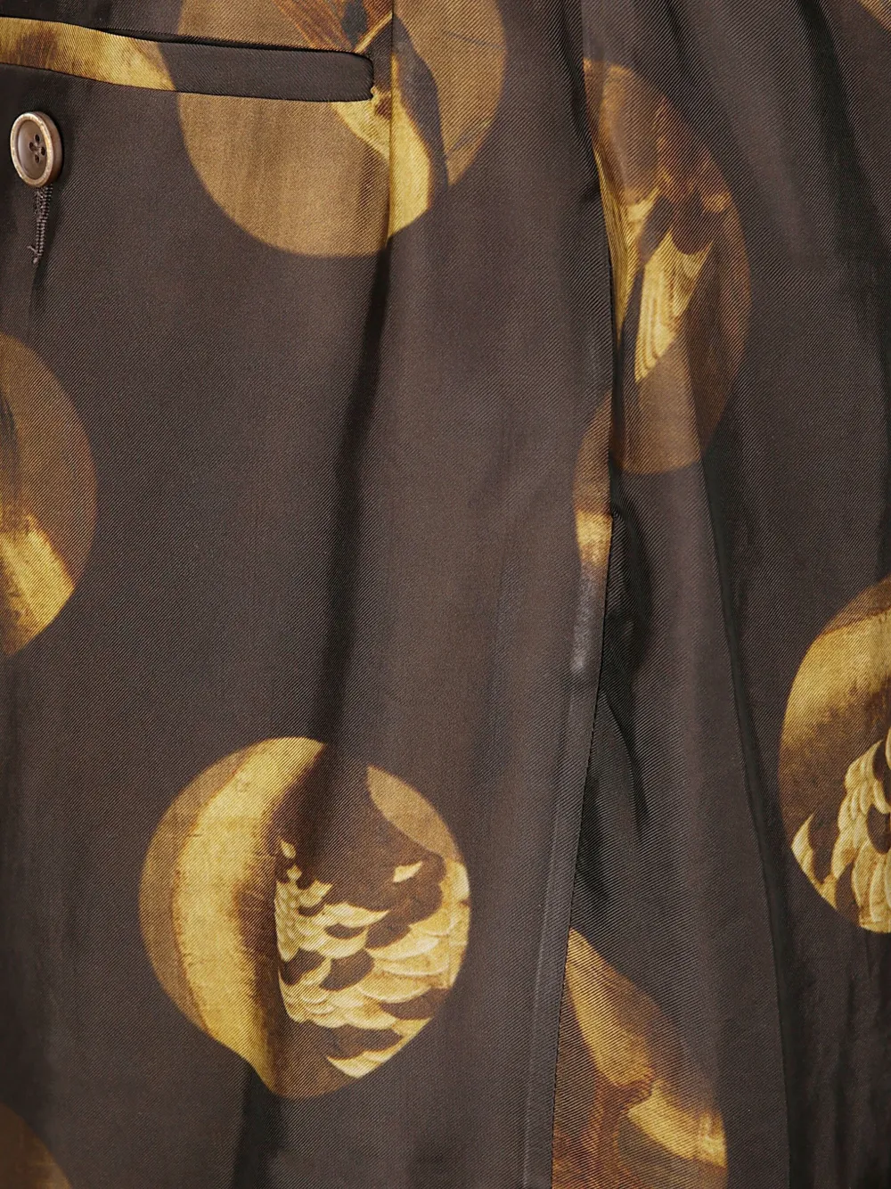 Uma Wang Poetic Printed Trousers In Brown