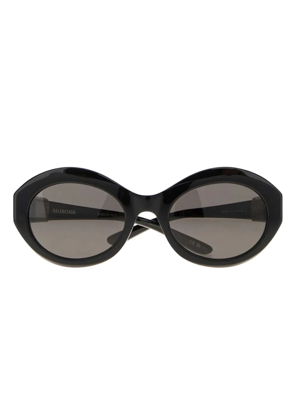 Balenciaga Occhiali da sole tondi - Nero