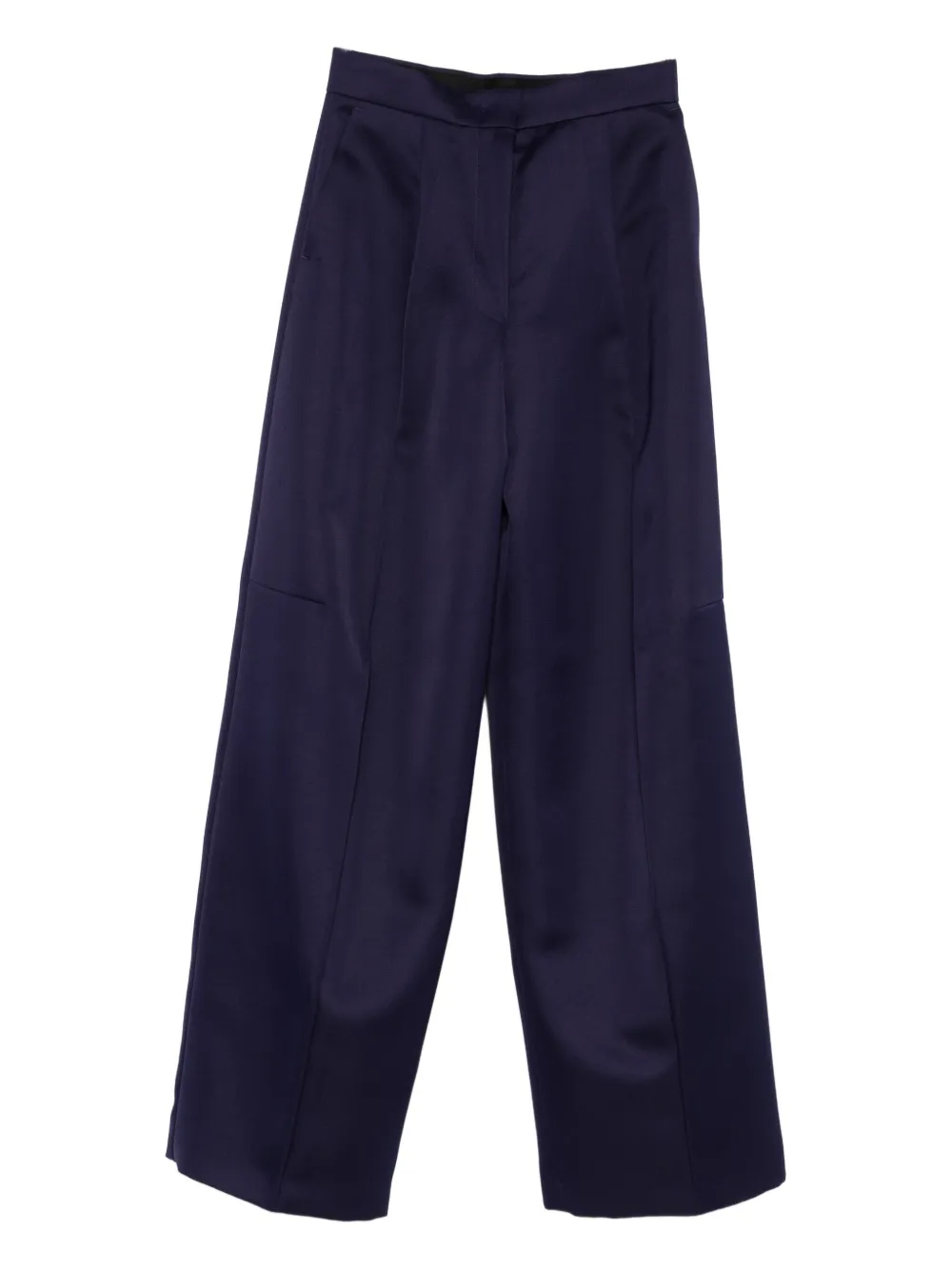 Sportmax Oversized High Waist Wide-leg Trousers In Purple