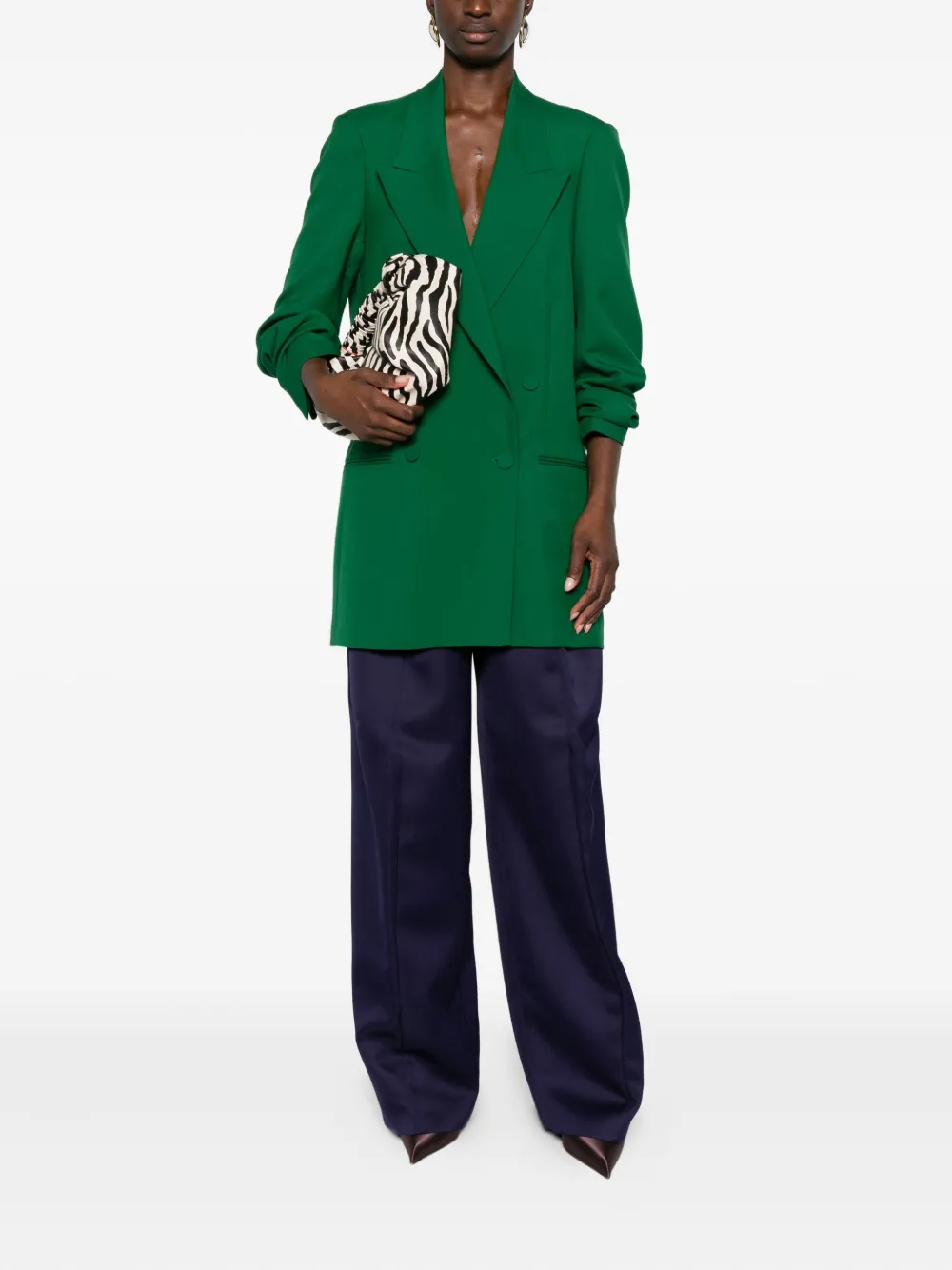 Sportmax Pantalon met wijde pijpen - Paars